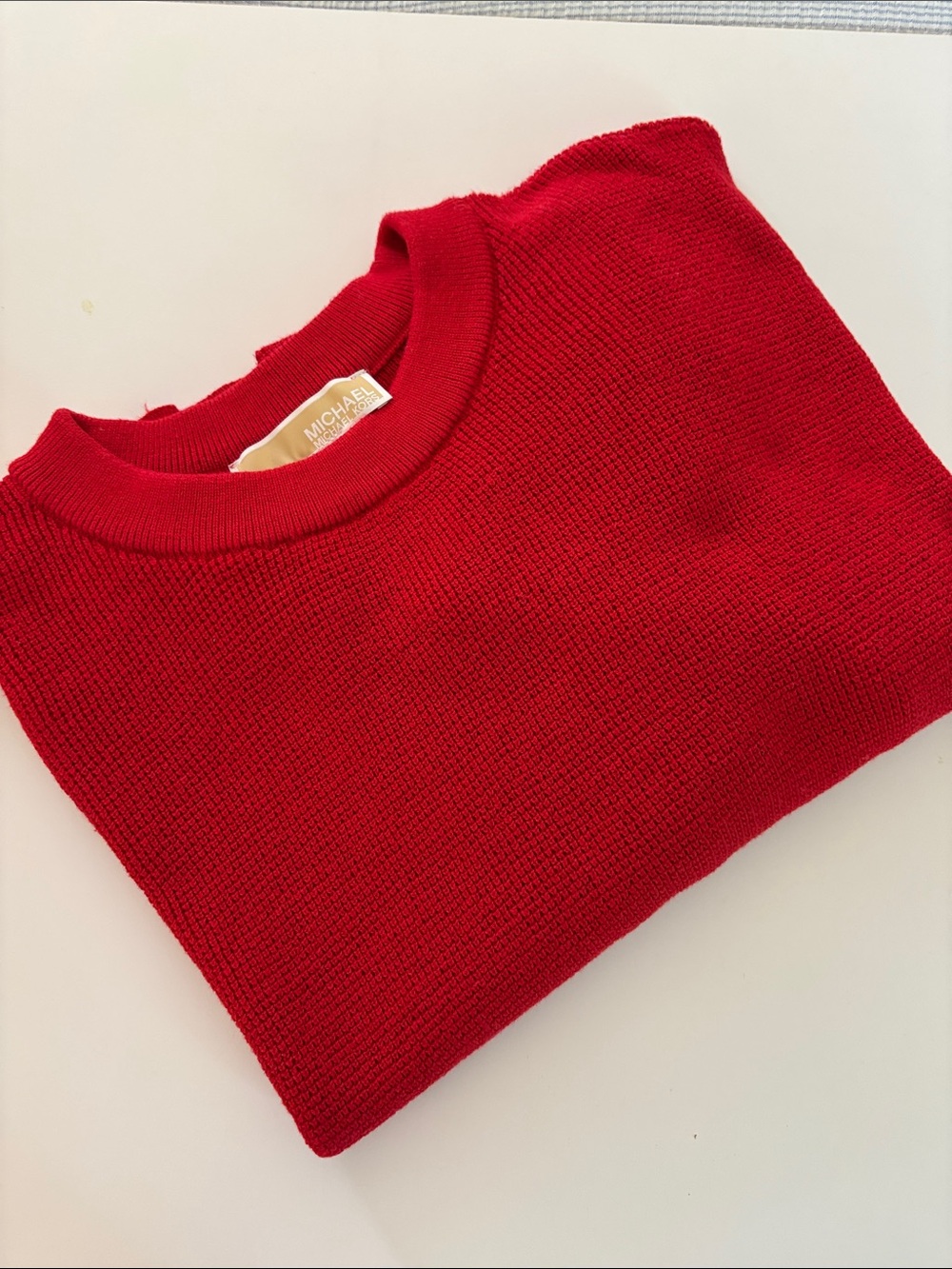 Michael Kors Women's Red Crewneck Sweater